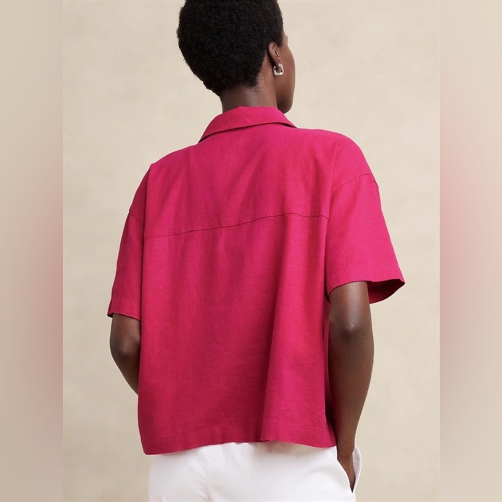 LINEN-BLEND SHIRT - Picture 2 of 5